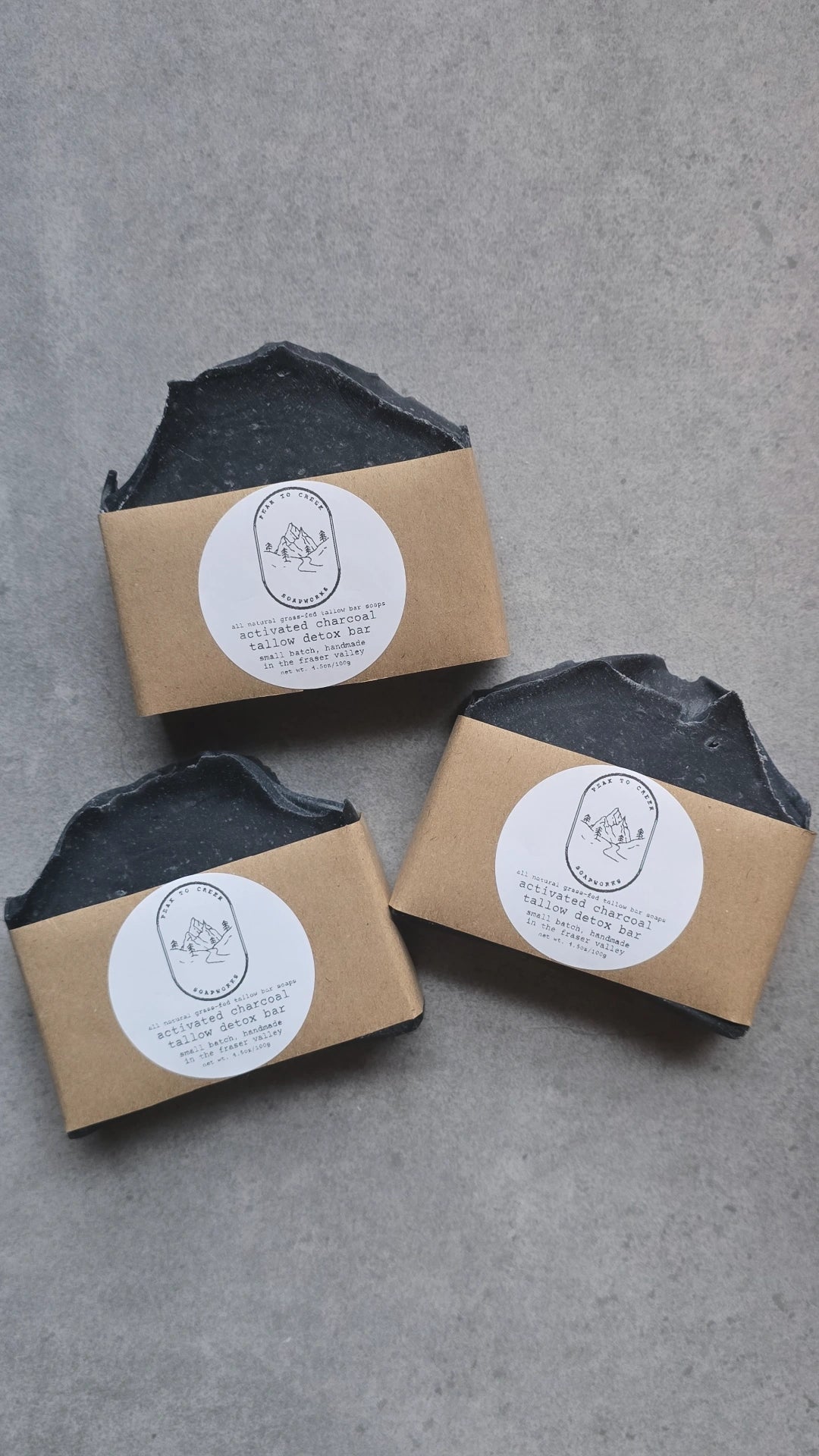 Activated Charcoal Tallow Detox Bar